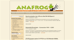 Desktop Screenshot of anafrog.com