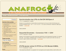 Tablet Screenshot of anafrog.com